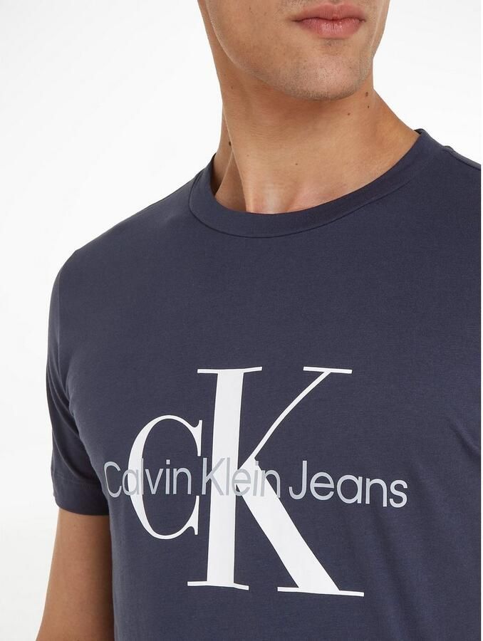 Calvin Klein Jeans Heren Blauw Print T-shirt Blue Heren - Foto 5