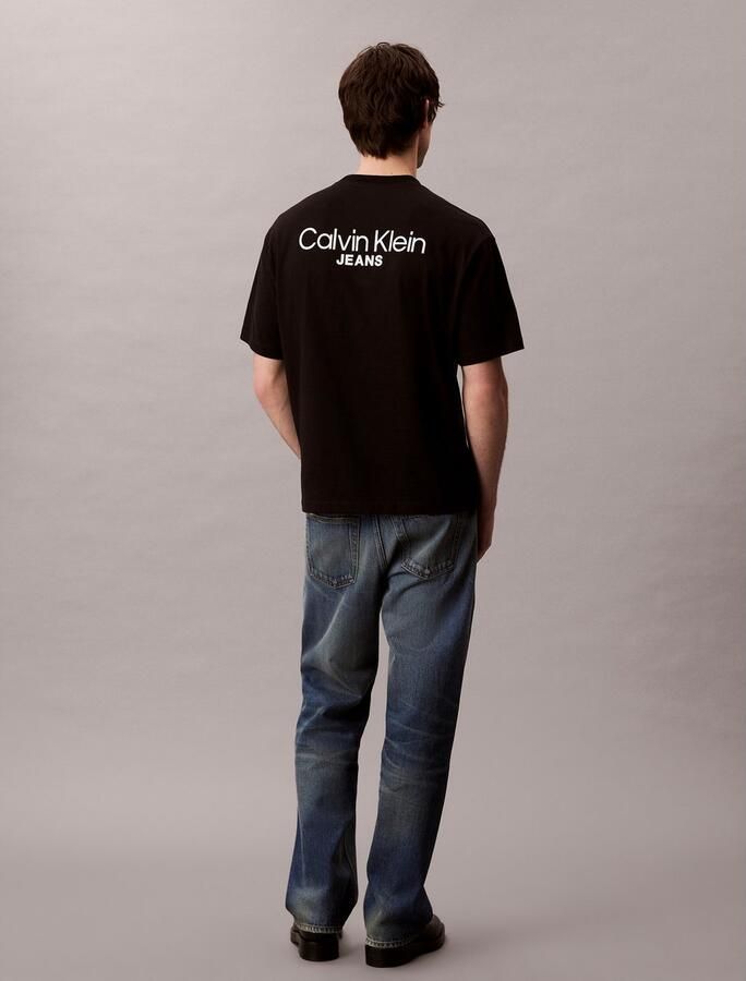 Calvin Klein T-shirt LOGO BACK PRINT T-SHIRT Met ronde hals regular fit - Foto 4