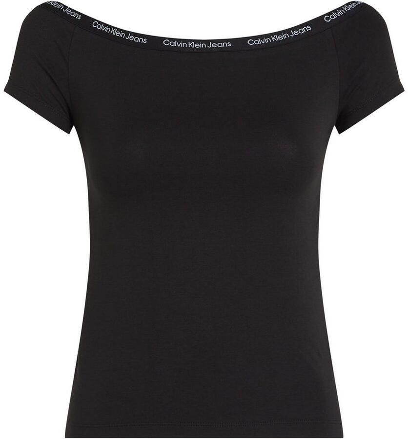 Calvin Klein Jeans Zwarte Top voor Stijlvolle Outfits Black Dames