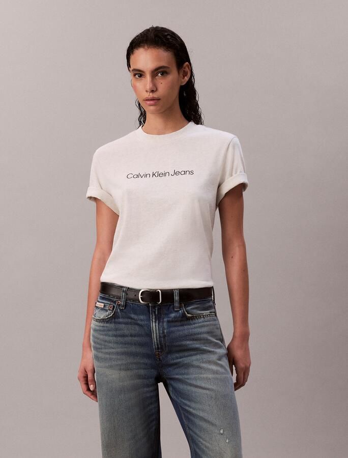 Calvin Klein T-shirt met een logo-opschrift - Foto 6