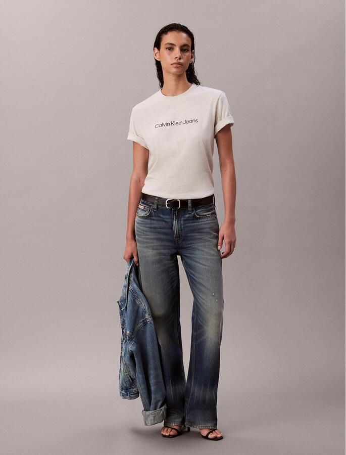 Calvin Klein T-shirt met een logo-opschrift - Foto 4
