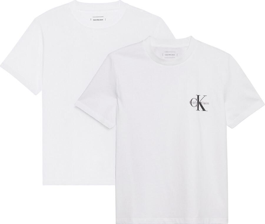 Calvin Klein T-shirt Met een ronde hals (2-delig Set van 2)