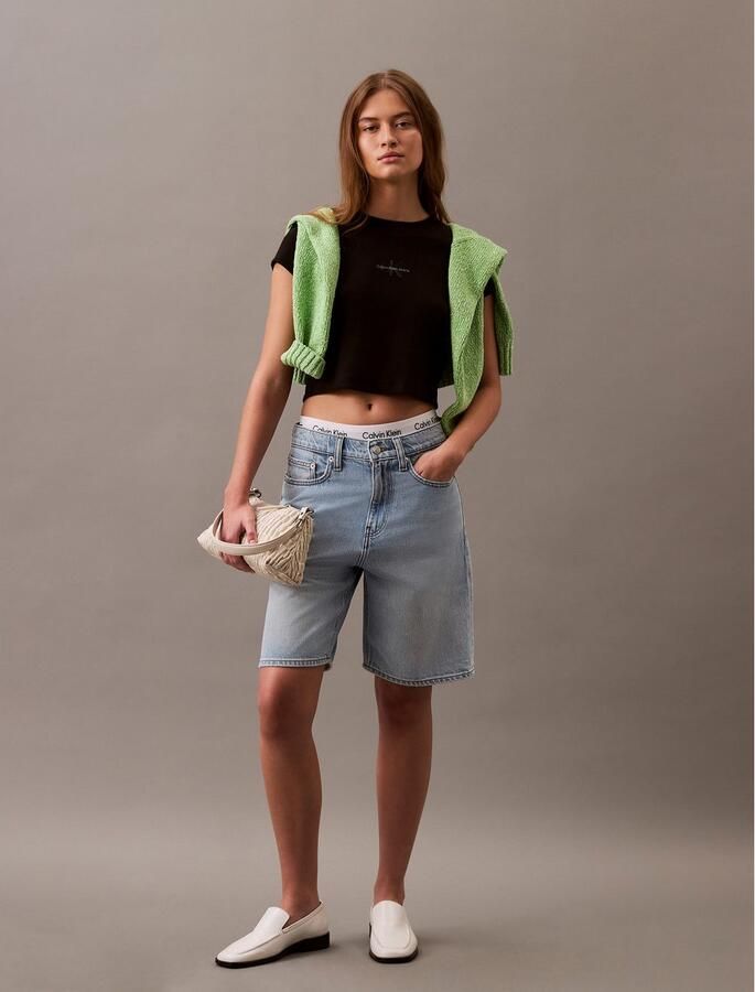 Calvin Klein Jeans T-shirt Korte Mouw MONOGRAM BABY TEE LV047AB802 - Foto 5