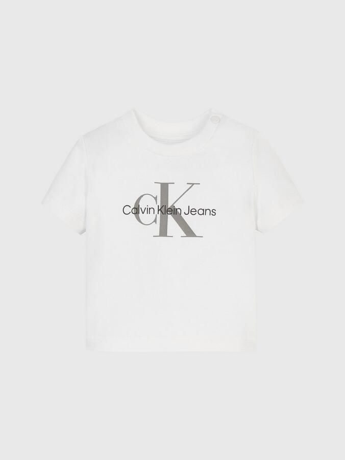 Calvin Klein T-shirt MONOGRAM SS T-SHIRT voor baby s tot 2 jaar met logo-print - Foto 3