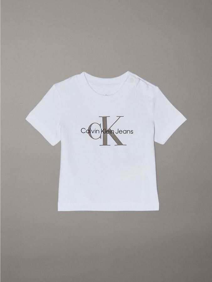 Calvin Klein T-shirt MONOGRAM SS T-SHIRT voor baby s tot 2 jaar met logo-print - Foto 4