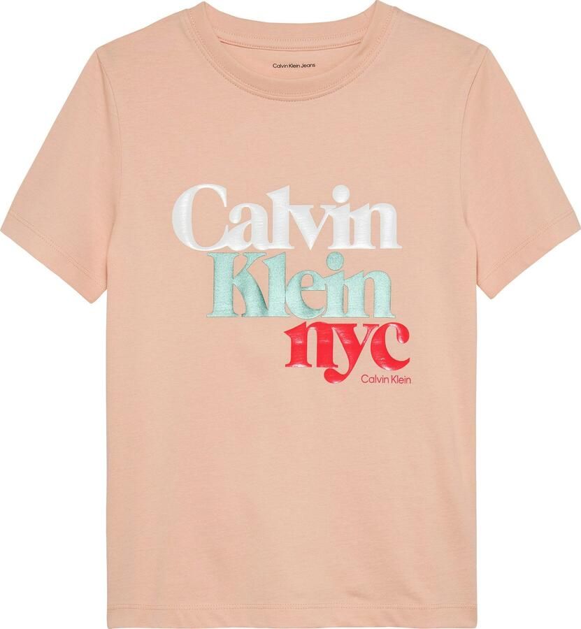 Calvin Klein T-shirt PEARL SIGNATURE NYC REGULAR TEE voor kinderen tot 16 jaar met grote print - Foto 3