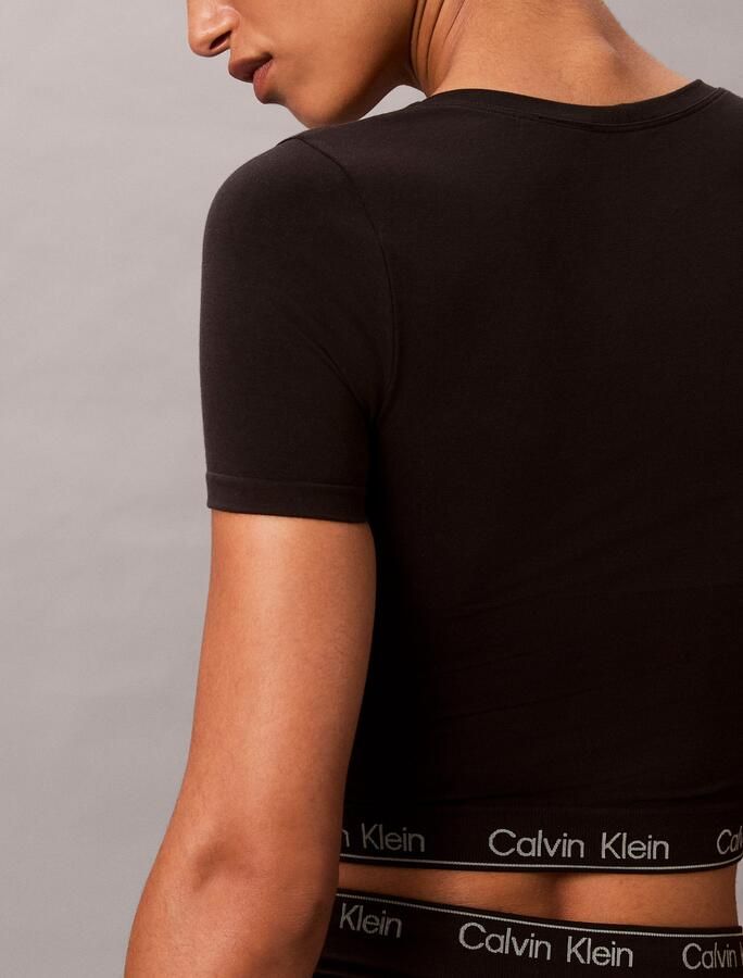 Calvin Klein T-shirt SHORT SLEEVE TOP Met een ronde hals - Foto 5