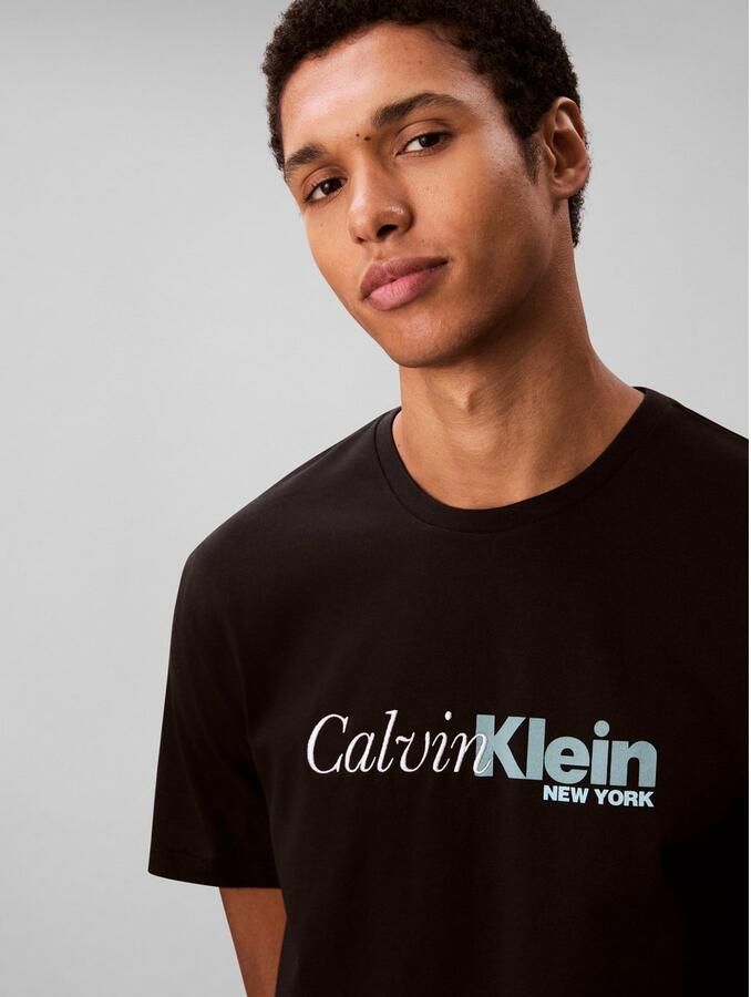 Calvin Klein T-shirt SS 20S EU CALVIN CURSIVE GRAPHIC - Foto 2