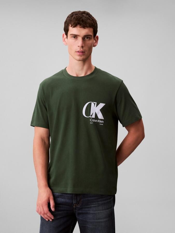 Calvin Klein T-shirt SS 20S EU CK OVERLAP GRAPHIC TEE