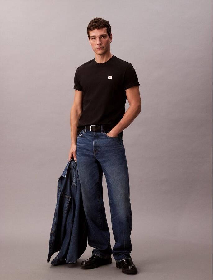 CALVIN KLEIN JEANS regular T-shirt BADGE 30S zwart - Foto 6