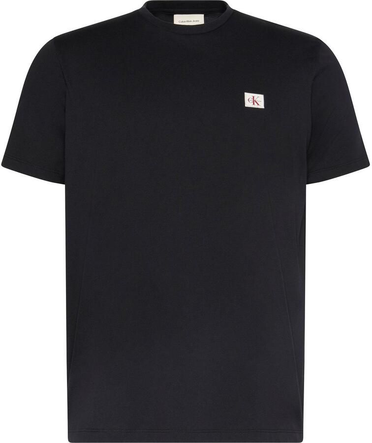 CALVIN KLEIN JEANS regular T-shirt BADGE 30S zwart