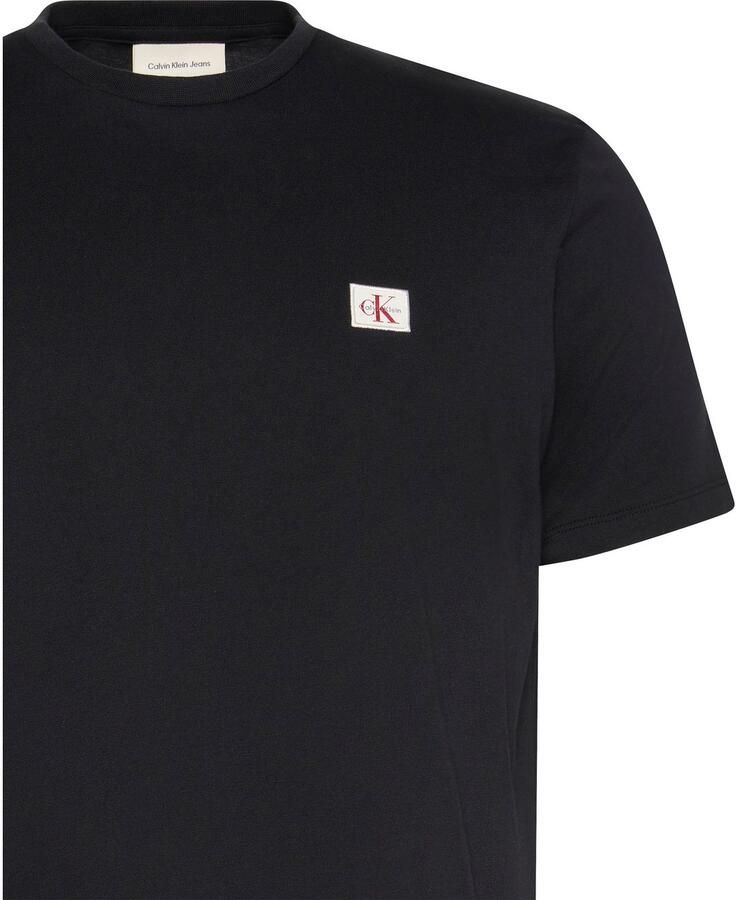 CALVIN KLEIN JEANS regular T-shirt BADGE 30S zwart - Foto 2