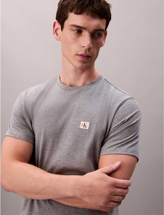 CALVIN KLEIN JEANS regular T-shirt grijs - Foto 4