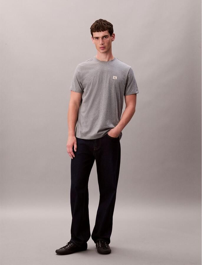 CALVIN KLEIN JEANS regular T-shirt grijs - Foto 5