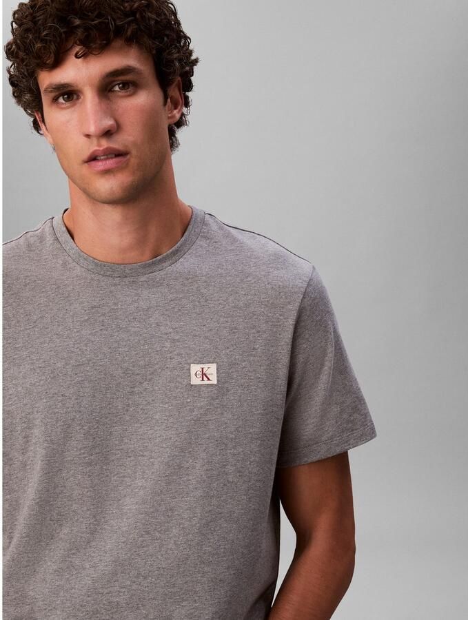 CALVIN KLEIN JEANS regular T-shirt grijs - Foto 8