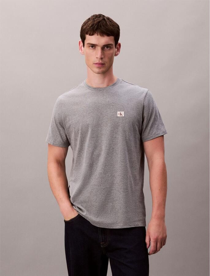 CALVIN KLEIN JEANS regular T-shirt grijs - Foto 6