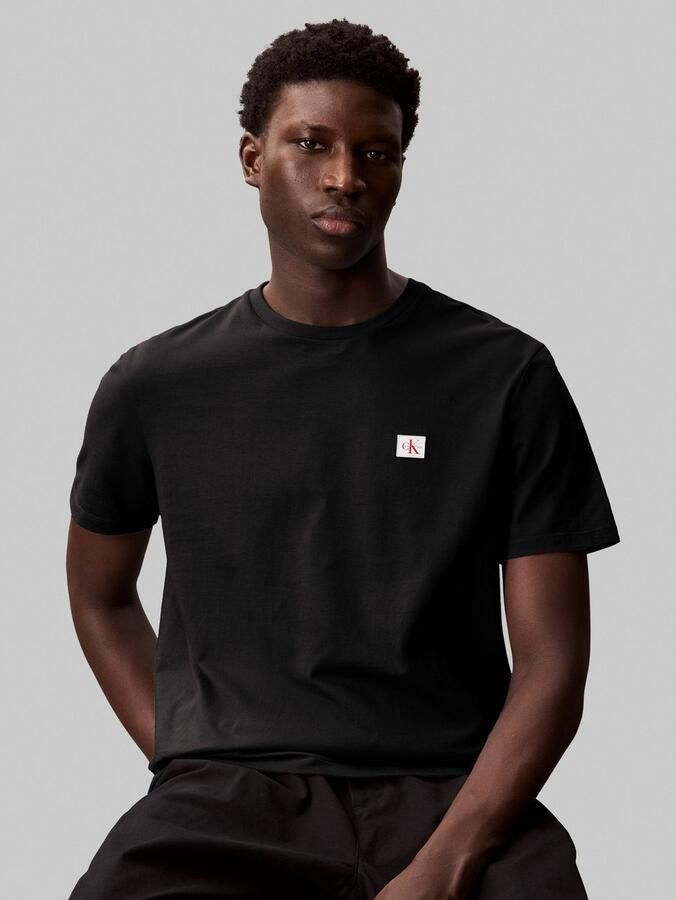 Calvin Klein Jeans T-shirt met labeldetail in een set van 2 stuks - Foto 4