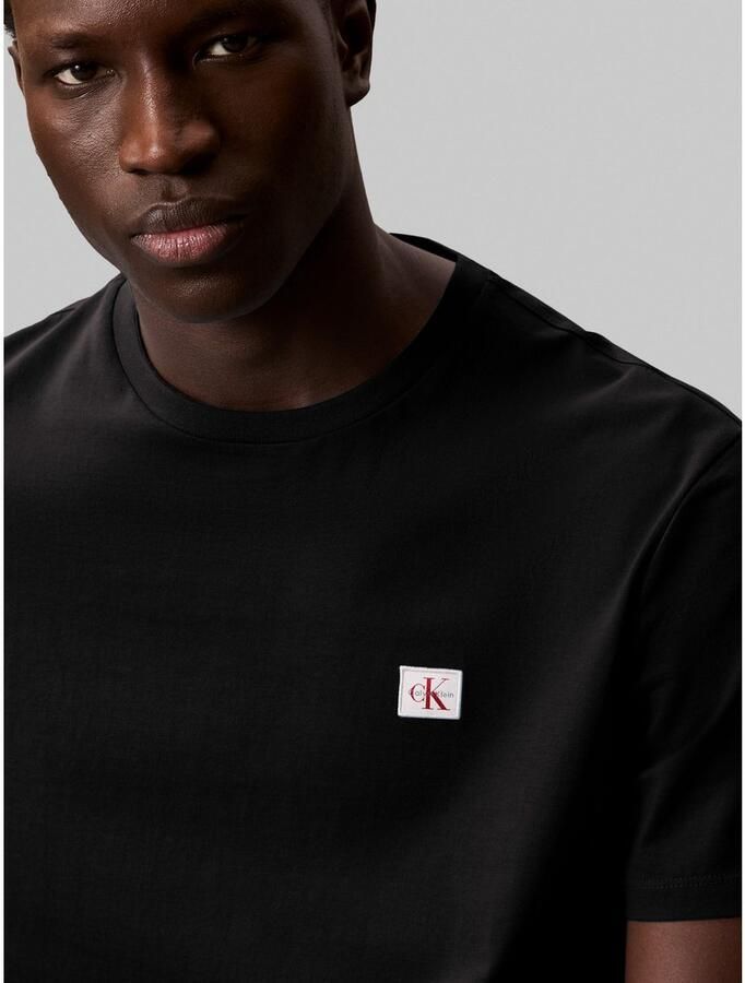 Calvin Klein Jeans T-shirt met labeldetail in een set van 2 stuks - Foto 3