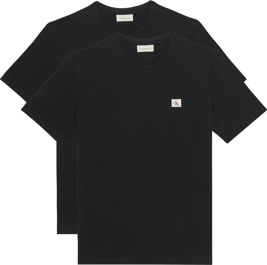 Calvin Klein T-shirt Met een ronde hals (2-delig Set van 2)