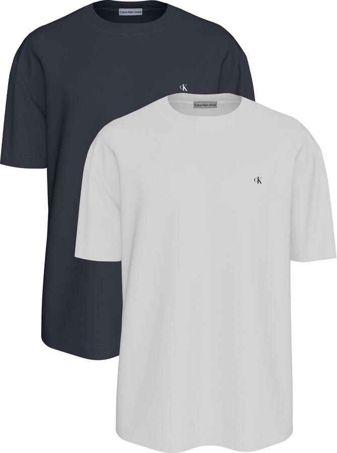 Calvin Klein T-shirt SS CLASSIC MONOGRAM TEE 2PK (2-delig)