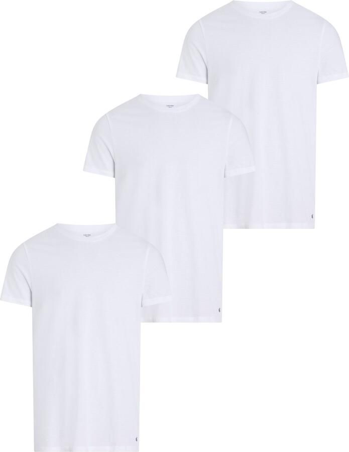 Calvin Klein T-shirt S S CREW NECK 3PK met geborduurd logo (3-delig Set van 3) - Foto 7