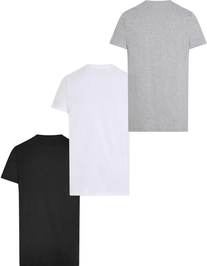 Calvin Klein T-shirt S S CREW NECK 3PK met geborduurd logo (3-delig Set van 3)