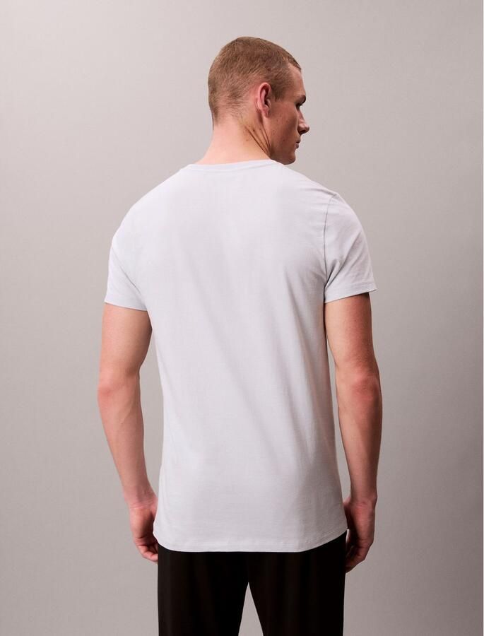 Calvin Klein T-shirt S S CREW NECK 3PK met geborduurd logo (3-delig Set van 3) - Foto 5