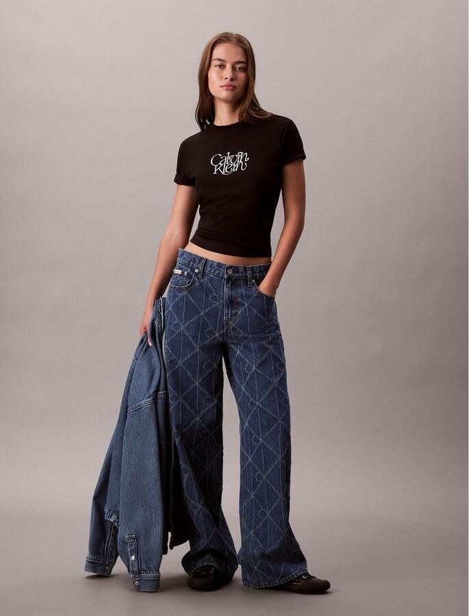 Calvin Klein Jeans T-shirt Korte Mouw LV047D210G UB1 - Foto 4