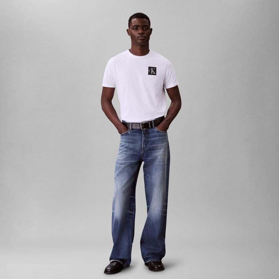 Calvin Klein Jeans Regular fit T-shirt van puur katoen met logoprint - Foto 2