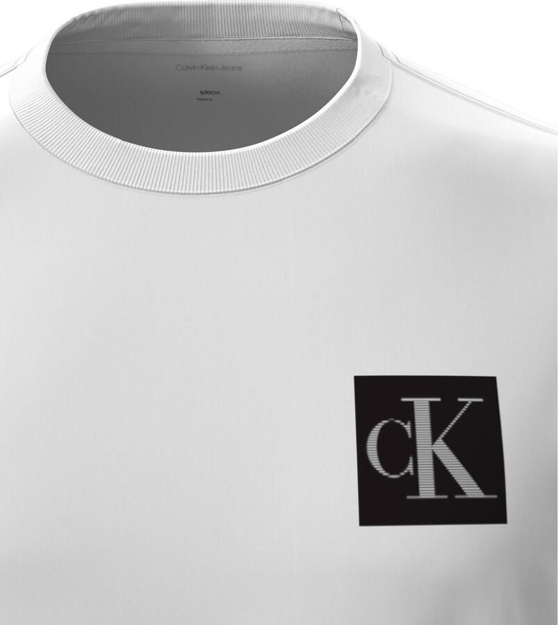 Calvin Klein Jeans Regular fit T-shirt van puur katoen met logoprint - Foto 5