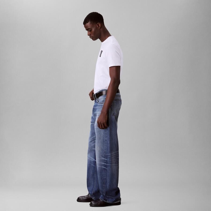 Calvin Klein Jeans Regular fit T-shirt van puur katoen met logoprint - Foto 4