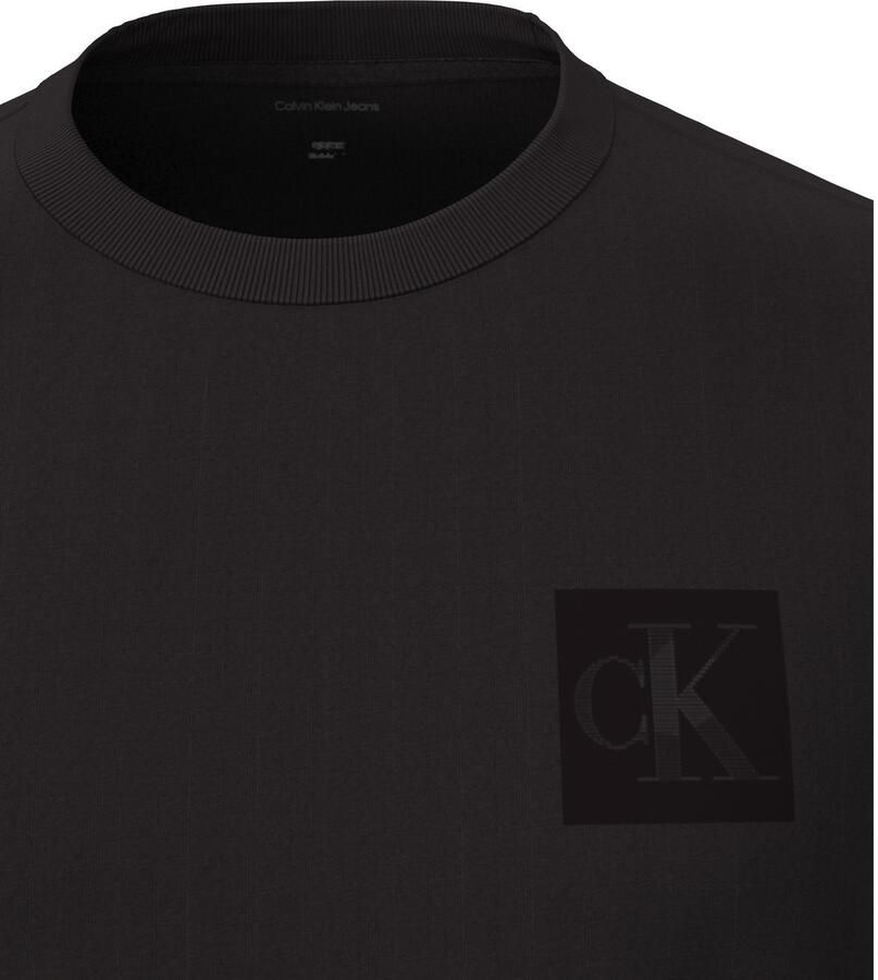 Calvin Klein Jeans Regular fit T-shirt van puur katoen met logoprint - Foto 4