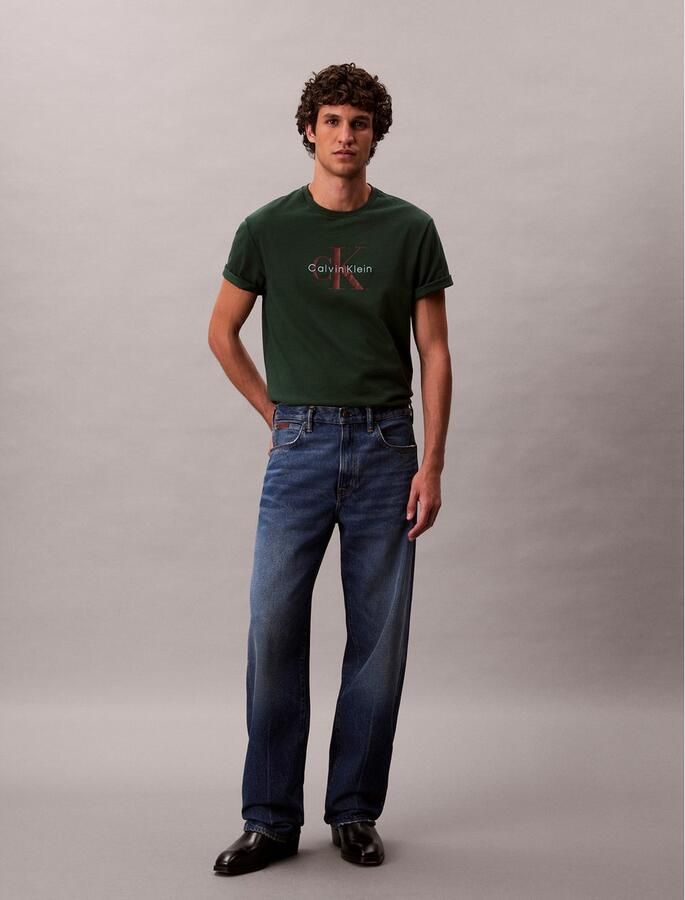 Calvin Klein T-shirt SS Hero Monologo Tee 20s Met ronde hals regular fit - Foto 4