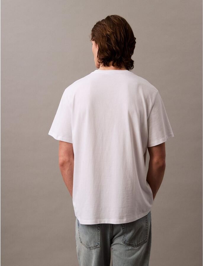 Calvin Klein T-shirt SS Hero Monologo Tee 20s Met ronde hals regular fit - Foto 14