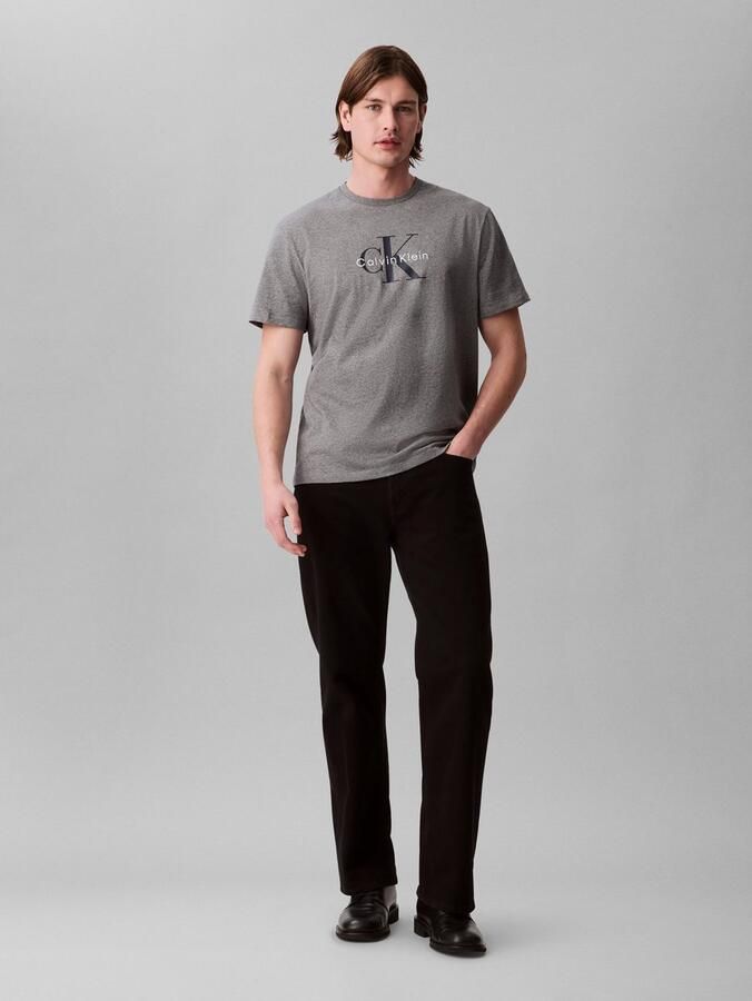 Calvin Klein T-shirt SS Hero Monologo Tee 20s Met ronde hals regular fit - Foto 4