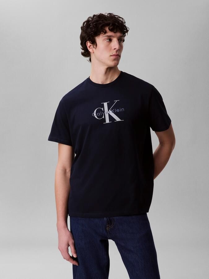 Calvin Klein T-shirt SS Hero Monologo Tee 20s Met ronde hals regular fit - Foto 13