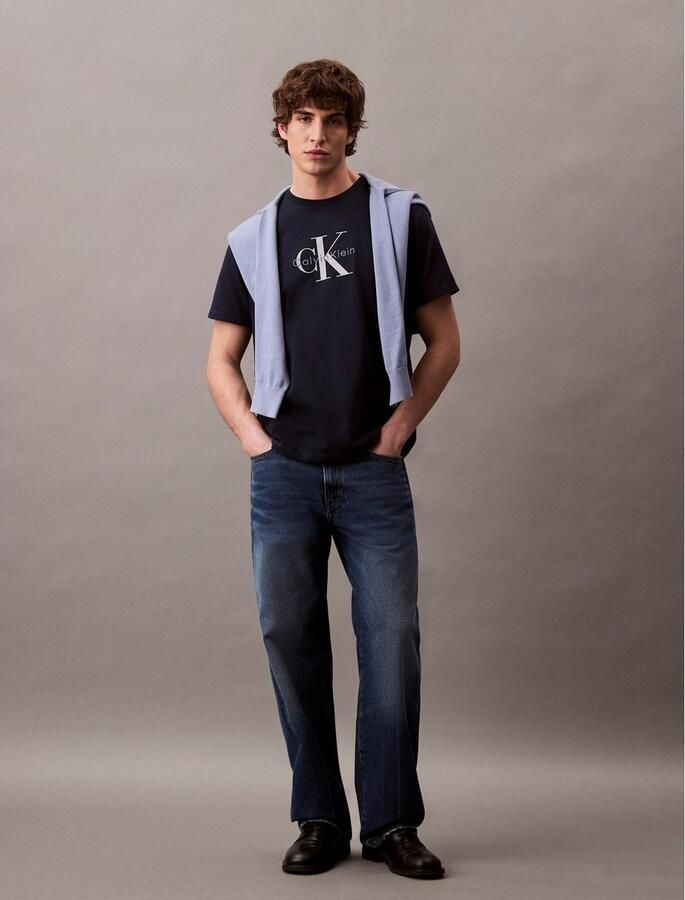 Calvin Klein T-shirt SS Hero Monologo Tee 20s Met ronde hals regular fit - Foto 5