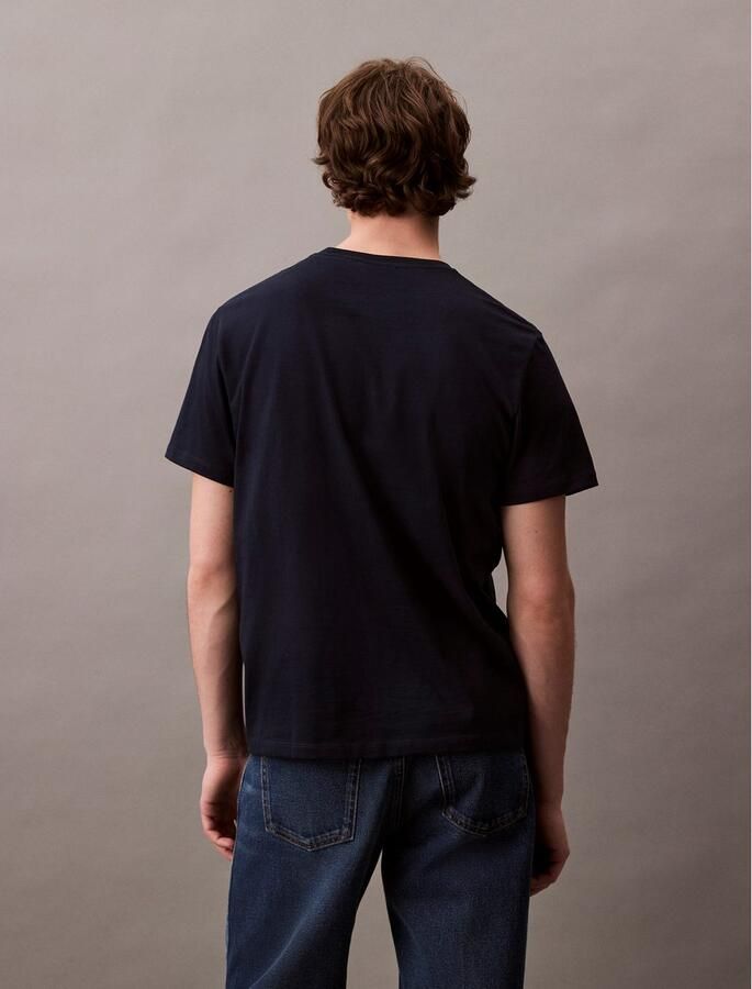 Calvin Klein T-shirt SS Hero Monologo Tee 20s Met ronde hals regular fit - Foto 6