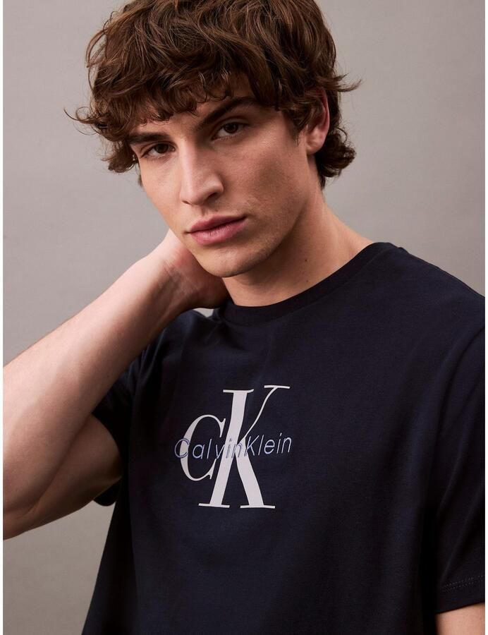 Calvin Klein T-shirt SS Hero Monologo Tee 20s Met ronde hals regular fit