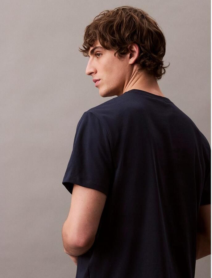 Calvin Klein T-shirt SS Hero Monologo Tee 20s Met ronde hals regular fit - Foto 3