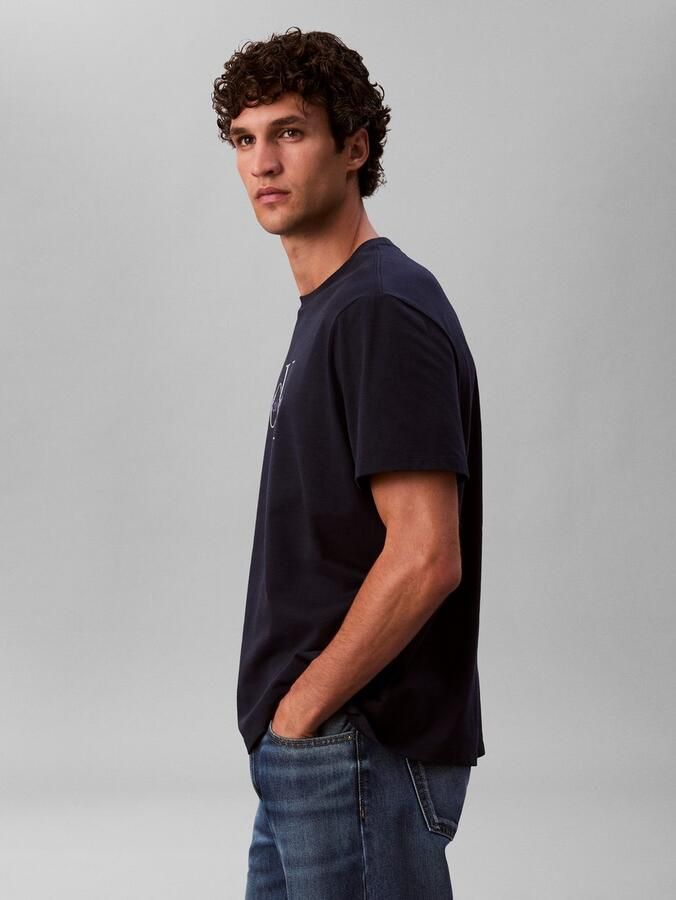 Calvin Klein T-shirt SS Hero Monologo Tee 20s Met ronde hals regular fit - Foto 10