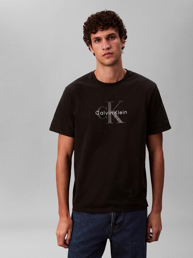 Calvin Klein T-shirt SS Hero Monologo Tee 20s Met ronde hals regular fit - Foto 12