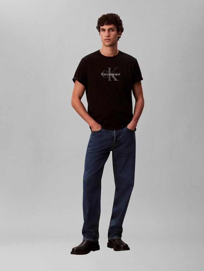 Calvin Klein T-shirt SS Hero Monologo Tee 20s Met ronde hals regular fit - Foto 6