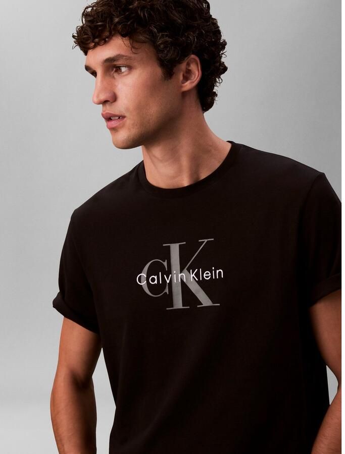 Calvin Klein T-shirt SS Hero Monologo Tee 20s Met ronde hals regular fit