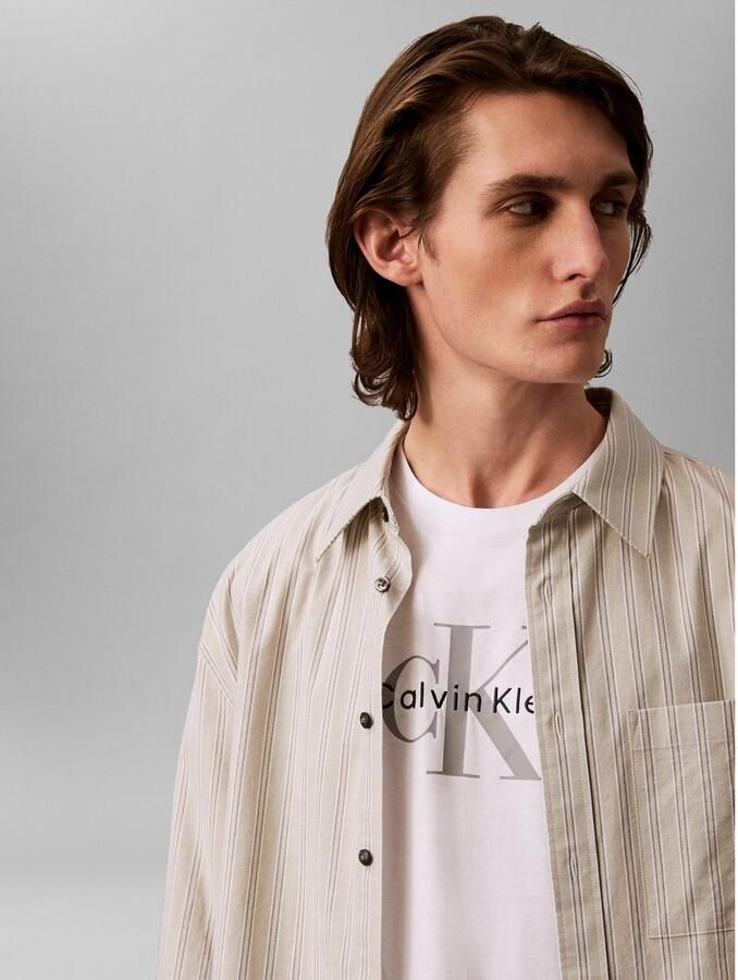 Calvin Klein T-shirt SS Hero Monologo Tee 20s Met ronde hals regular fit - Foto 11