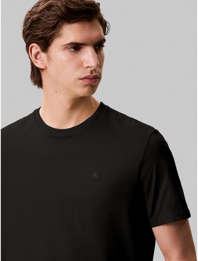 Calvin Klein T-shirt SS SMOOTH CTTN SOLID CREWNK TEE - Foto 2