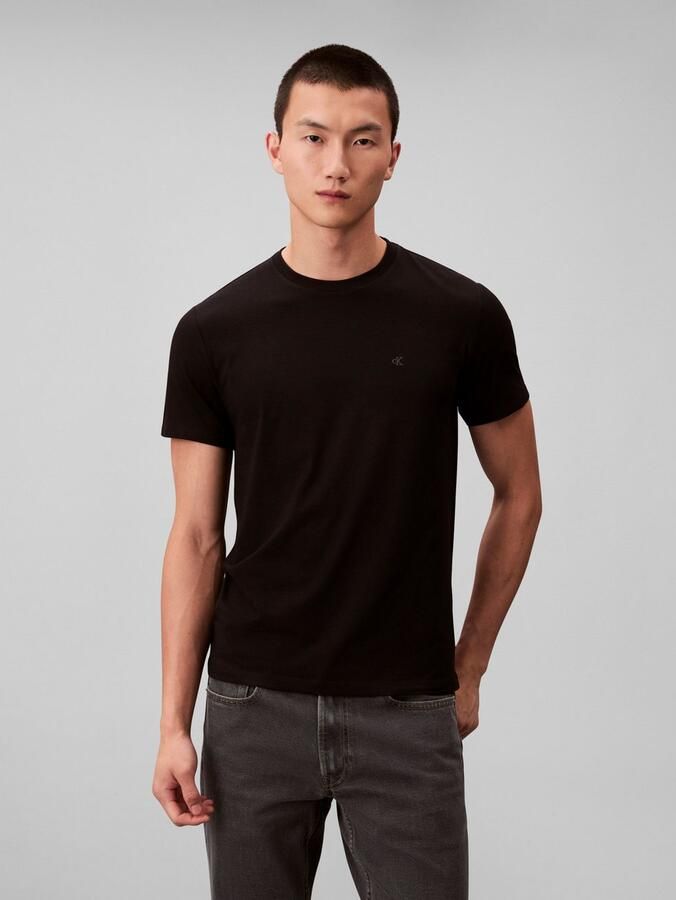Calvin Klein T-shirt SS STRETCH COTTON SLIM TEE 2PK (set 2-delig)