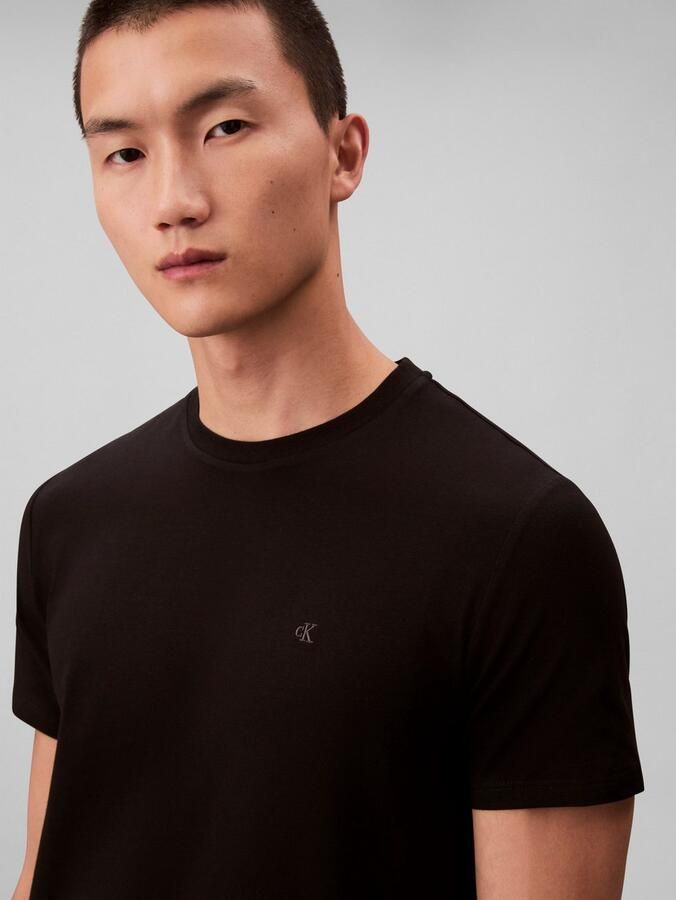 Calvin Klein T-shirt SS STRETCH COTTON SLIM TEE 2PK (set 2-delig) - Foto 4