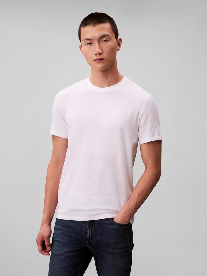 Calvin Klein T-shirt SS STRETCH COTTON SLIM TEE 2PK (set 2-delig)