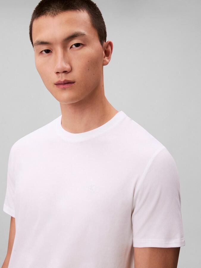 Calvin Klein T-shirt SS STRETCH COTTON SLIM TEE 2PK (set 2-delig) - Foto 4